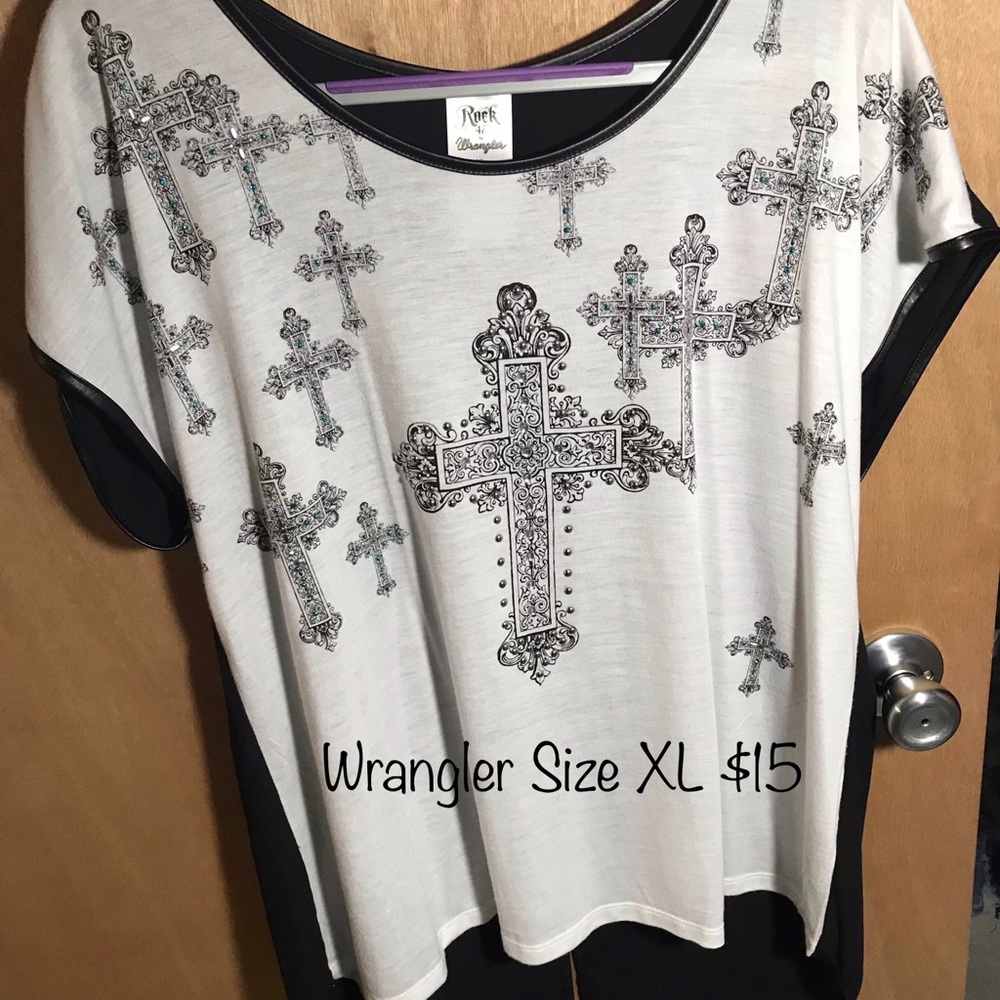 Wrangler Western cross sparkly tank